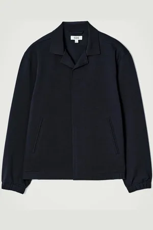 COS Collared Interlock Cotton-Jersey Jacket