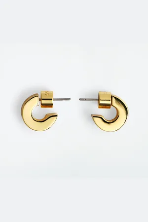 COS Stacked Mini Hoop Earrings
