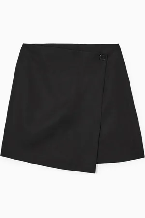 COS Asymmetric Mini Wrap Skirt