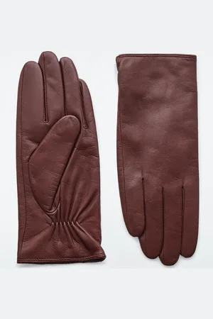 COS Cashmere-Lined Leather Gloves