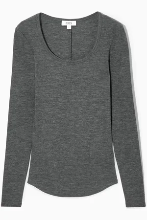 COS Scoop-Neck Merino Wool Long-Sleeved Top