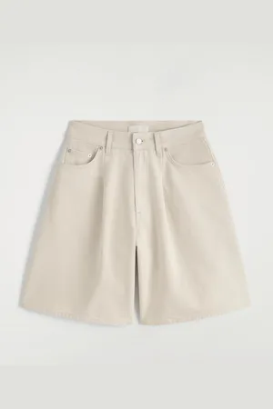 COS Wide-Leg Denim Shorts