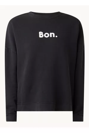 Whistles Sweater met tekstapplicatie en verwassen look