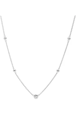 Fossil Ketting van zilver met zirkonia JFS00453040