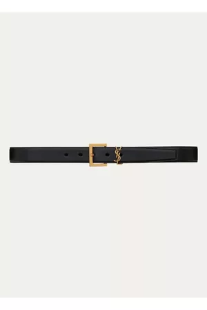 Saint Laurent Monogram riem van kalfsleer