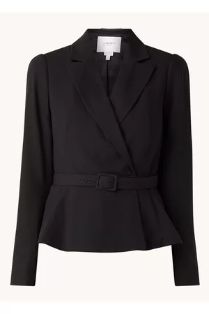 L.K. Bennett Nina double-breasted blazer in wolblend