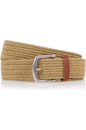 Ralph Lauren Gevlochten riem met detail van leer