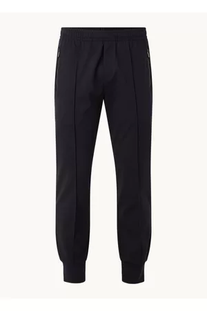 Emporio Armani Tapered fit joggingbroek met persplooi