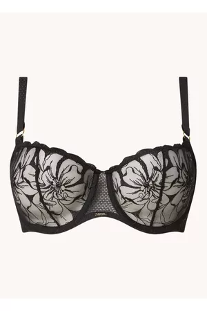 Chantelle Fleurs balconette bh van mesh met borduring en beugel