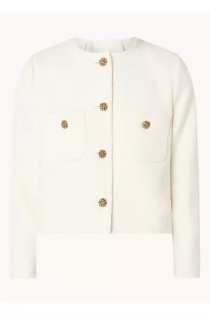 Bash Meredith blazer in wolblend met structuur