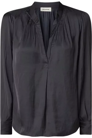 Zadig & Voltaire Tink blouse van satijn met V-hals
