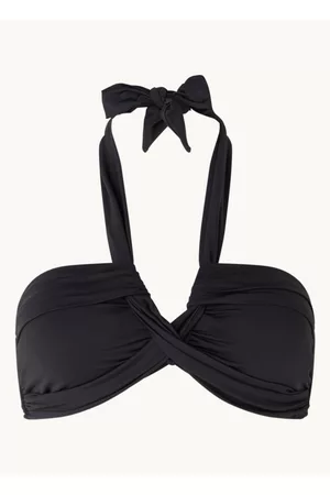 Seafolly Halter voorgevormde bandeau bikinitop