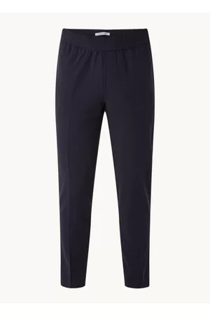 Samsøe Samsøe Smithy tapered fit cropped pantalon met persplooi