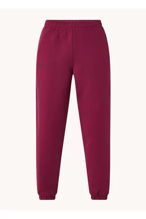 The Pangaia High waist tapered fit joggingbroek van biologisch katoen