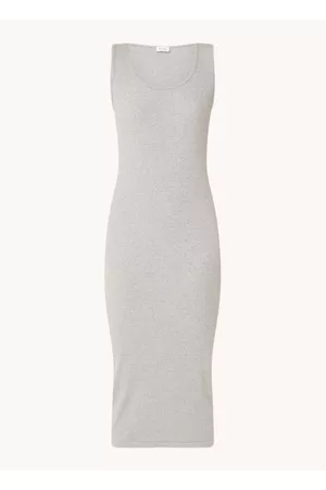 American Vintage Dames Midi jurken - Piwik ribgebreide midi jurk
