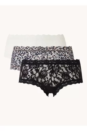 Hanky Panky Signature Lace shorty van kant in 3-pack