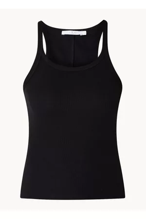 IRO Palisso tanktop met ribstructuur en ronde hals