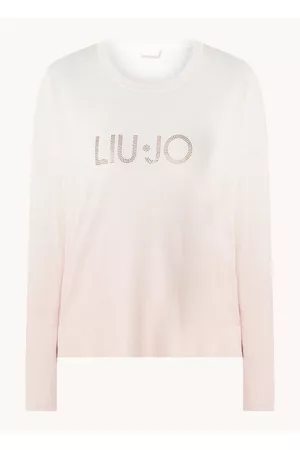 Liu Jo Dames Sport sweaters - Sweater met dip-dye dessin en strass-decoratie