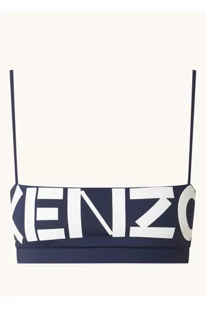 Kenzo Bandeautop met spaghettibandjes en logoprint