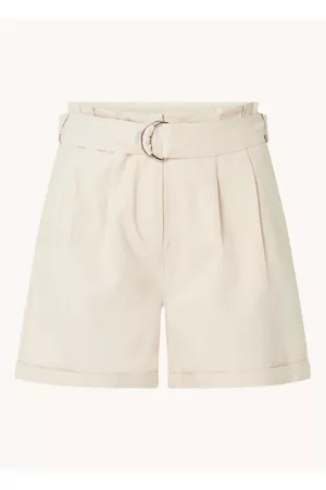 Expresso Dames Linnen Broeken - Solid shorts linnen mix