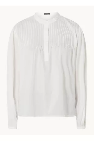 Denham Dames Katoenen Blouses - Chelsea blouse van katoen met structuur