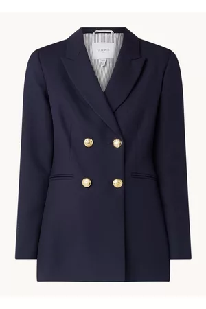 L.K. Bennett Mariner double-breasted blazer met paspelzakken