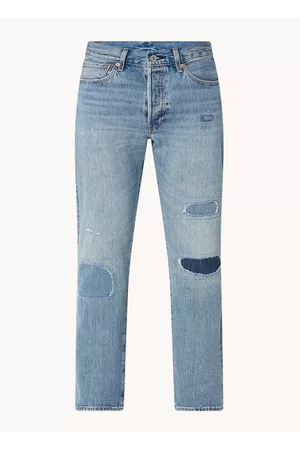 Levi's Heren Straight - Straight leg jeans met lichte wassing en destroyed afwerking