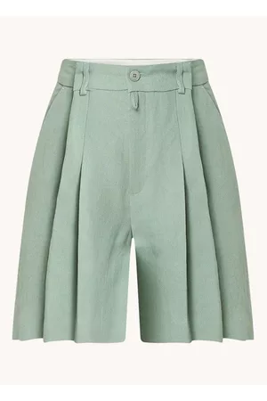 Drykorn Dames Shorts - Court high waist loose fit korte broek met plooien