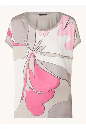Expresso Dames Geprinte Overhemden - Flower panel print top