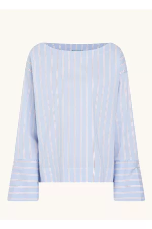 Benetton Dames Geprinte Blouses - Tuniek met boothals en streepprint
