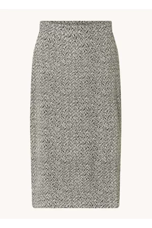 Expresso Dames Geprinte rokken - All over black white print ski