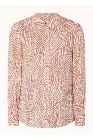 Cinque Dames Geprinte Blouses - Citilly blouse met zebraprint