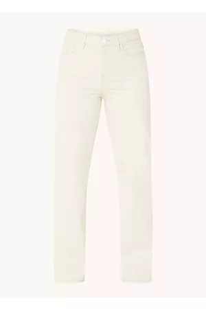 Denham Dames Straight - Bardot high waist straight leg jeans met gekleurde wassing
