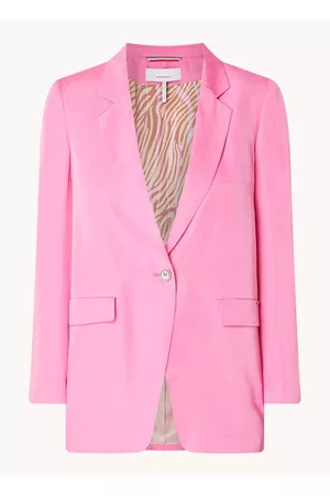 Cinque Dames Blazers - Cilecco blazer van lyocell met schoudervulling en opgestikte zakken