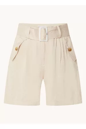 Aaiko Dames Shorts - Lano korte broek met steekzakken en ceintuur