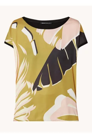 Expresso Dames Geprinte Overhemden - Tropical panel print top