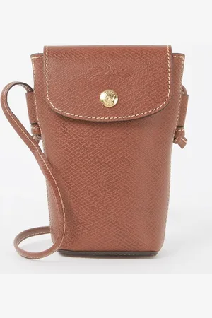 Longchamp Épure telefoonhoesje van leer met logo