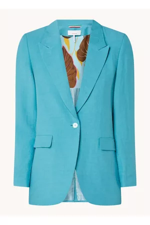 Cinque Dames Blazers - Cileccio blazer in linnenblend met klepzakken