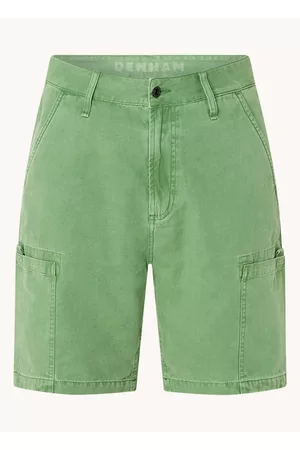 Denham Heren Denim Shorts - Caine straight fit korte cargobroek van denim