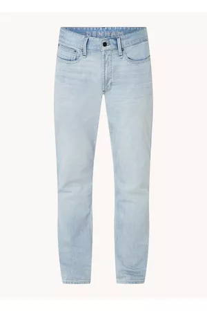 Denham Heren Straight - Ridge straight leg jeans met lichte wassing