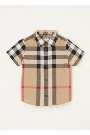 Burberry Kinderen Overhemden - Mini Owen overhemd met borstzak en ruitprint