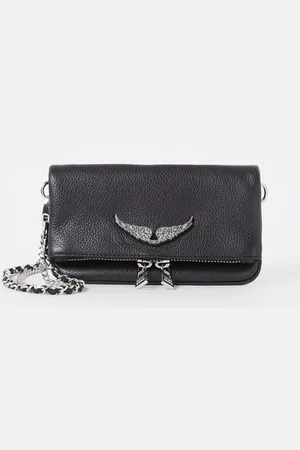 Zadig & Voltaire Rock Nano Swing clutch van leer