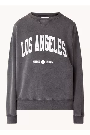 ANINE BING Dames Sport sweaters - Ramona sweater van biologisch katoen met verwassen afwerking