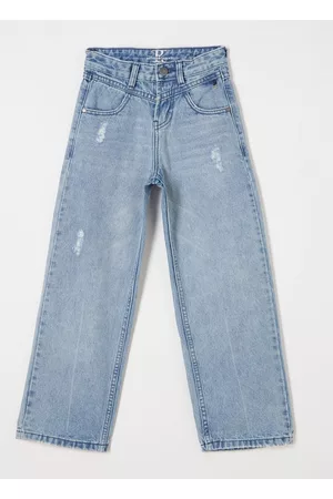 Retour Kinderen High waisted - Celeste high waist wide fit jeans met ripped details