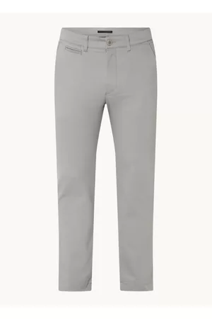 Drykorn Heren Pantalon - Krew slim fit cropped pantalon met steekzakken