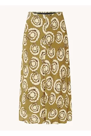 Expresso Dames Geprinte rokken - Skirt in allover moss-print