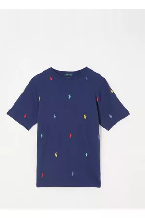 Ralph Lauren Kinderen T-shirts - T-shirt van piqué katoen met logoborduring