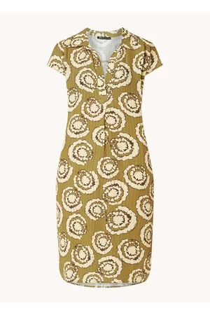 Expresso Dames Geprinte jurken - Dress in allover moss-print