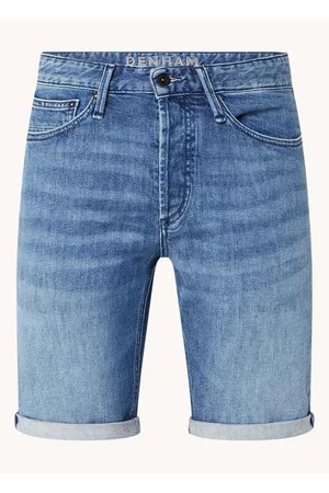 Denham Heren Denim Shorts - Razor slim fit korte broek van denim met medium wassing
