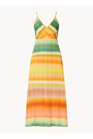 Cinque Dames Geprinte jurken - Cidesano maxi jurk met dip-dye dessin